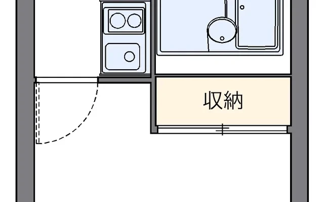レオパレスアザレア – Studentenunterkunft in Uraystadt – 109号房间(带独立厨房)