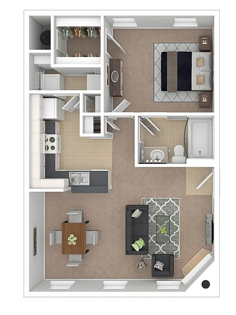 1 Bed 1 Bath The Eastham