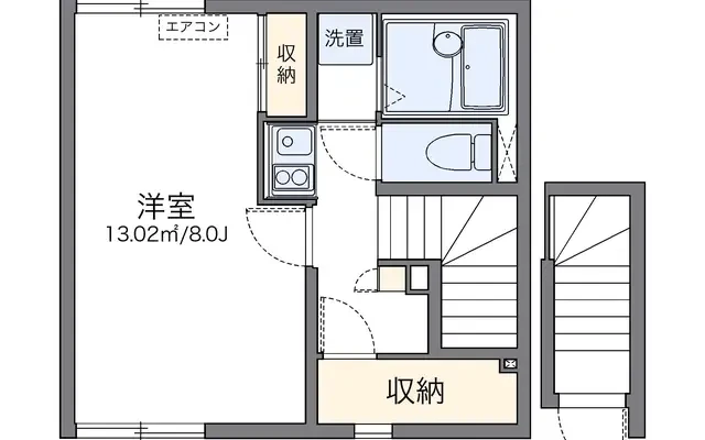 レオネクストあたご - ที่พักนักศึกษาในจังหวัดอะมะระ - 202号房间(带独立厨房)