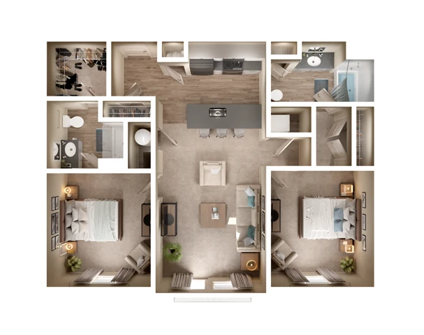 2 Bed 2 Bath The Landing