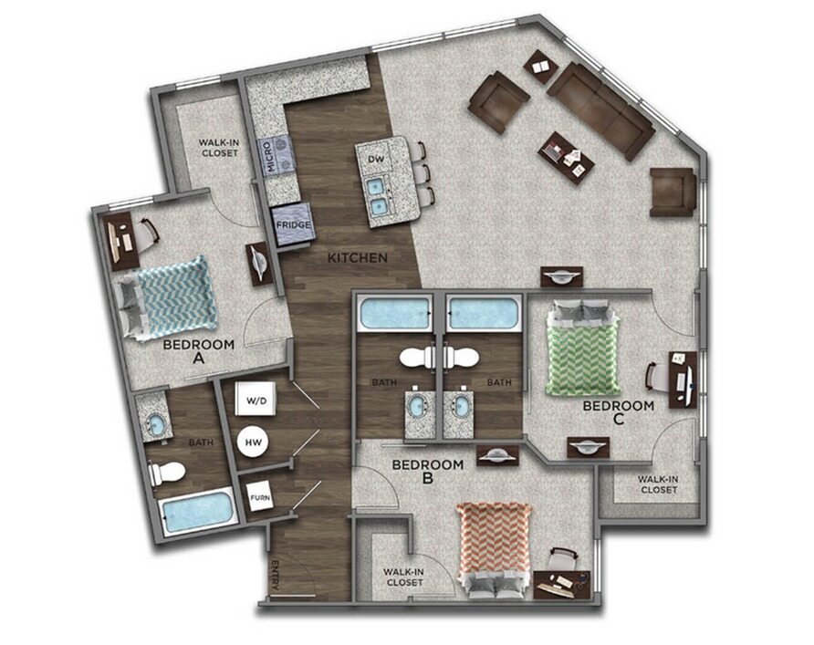 3 Bed  / 3 Bath 3.3