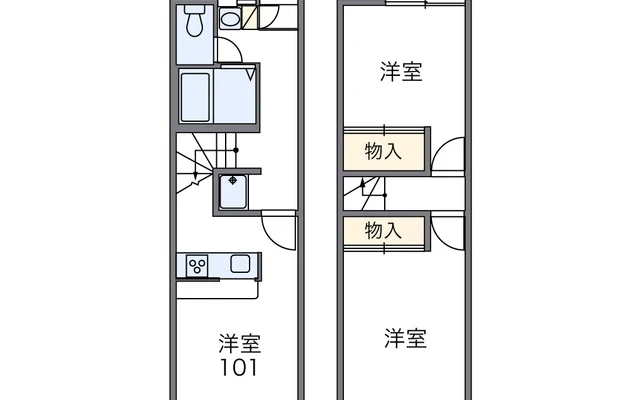 レオパレスタウンビュー飛田 1