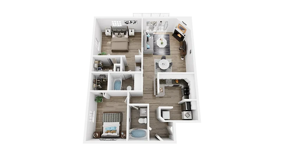 2 Bed 2 Bath_Greenwood