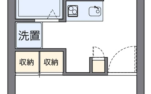 レオパレスポートサイド - Musashimurayama student accommodation - 103号房间(带独立厨房)