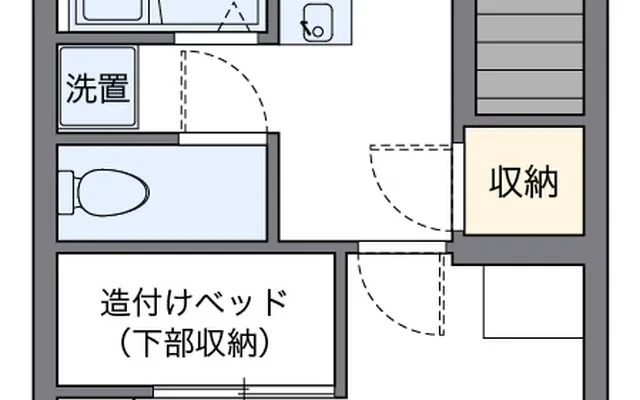 レオパレスアクティー二本松 - Nihonmatsu student accommodation - 102号房间(带独立厨房)