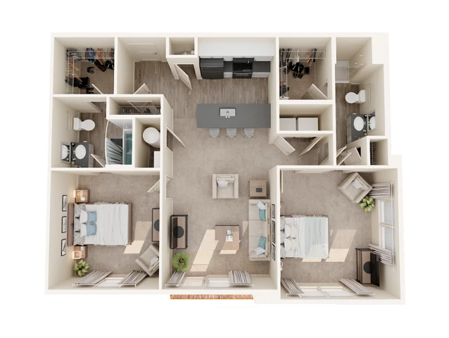 2 Bed 2 Bath The Wildwood