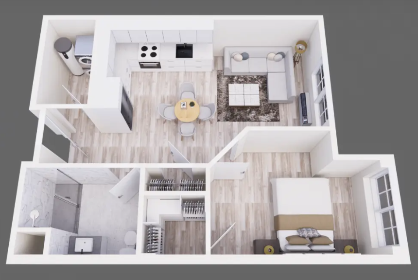 1 Bad 1 Bath The Franklin