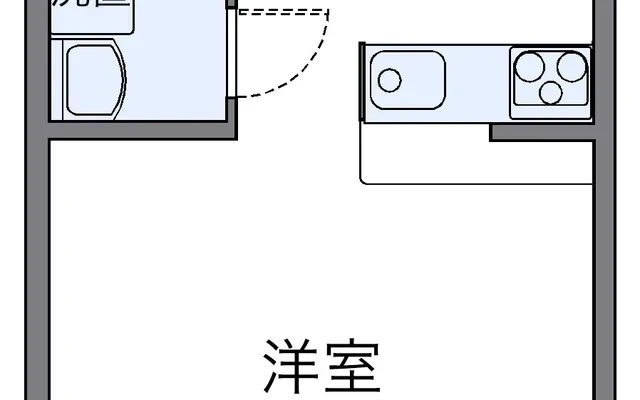 レオパレスウェリナ - 우사시 학생 숙소 - 101号房间(带独立厨房)