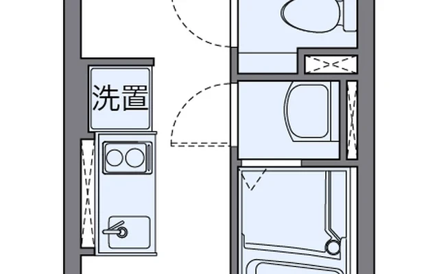 クレイノ塩津 – Studentenunterkunft in Gamagōri – 202号房间(带独立厨房)