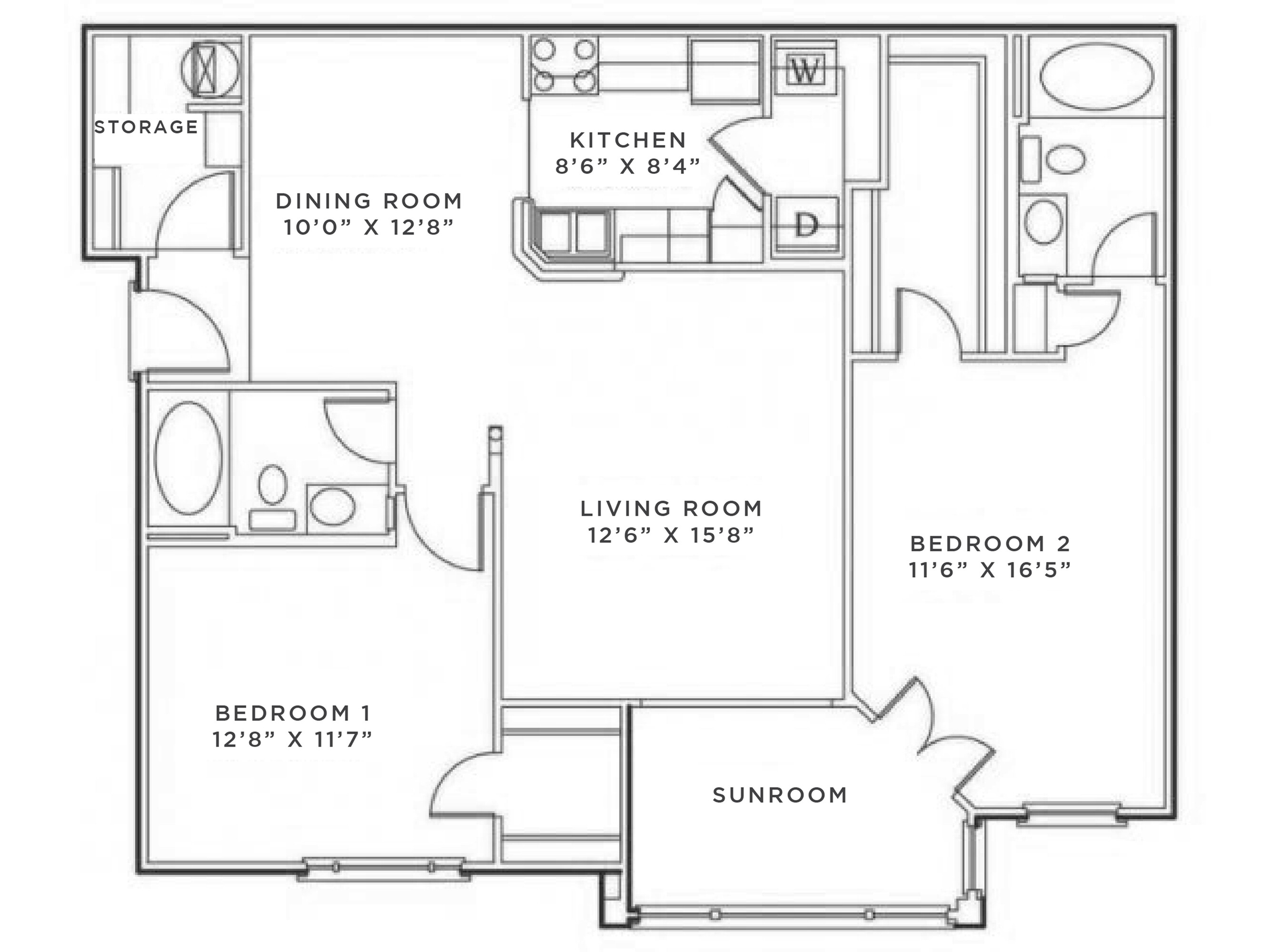 2 Bed 2 Bath Chelsea Sun
