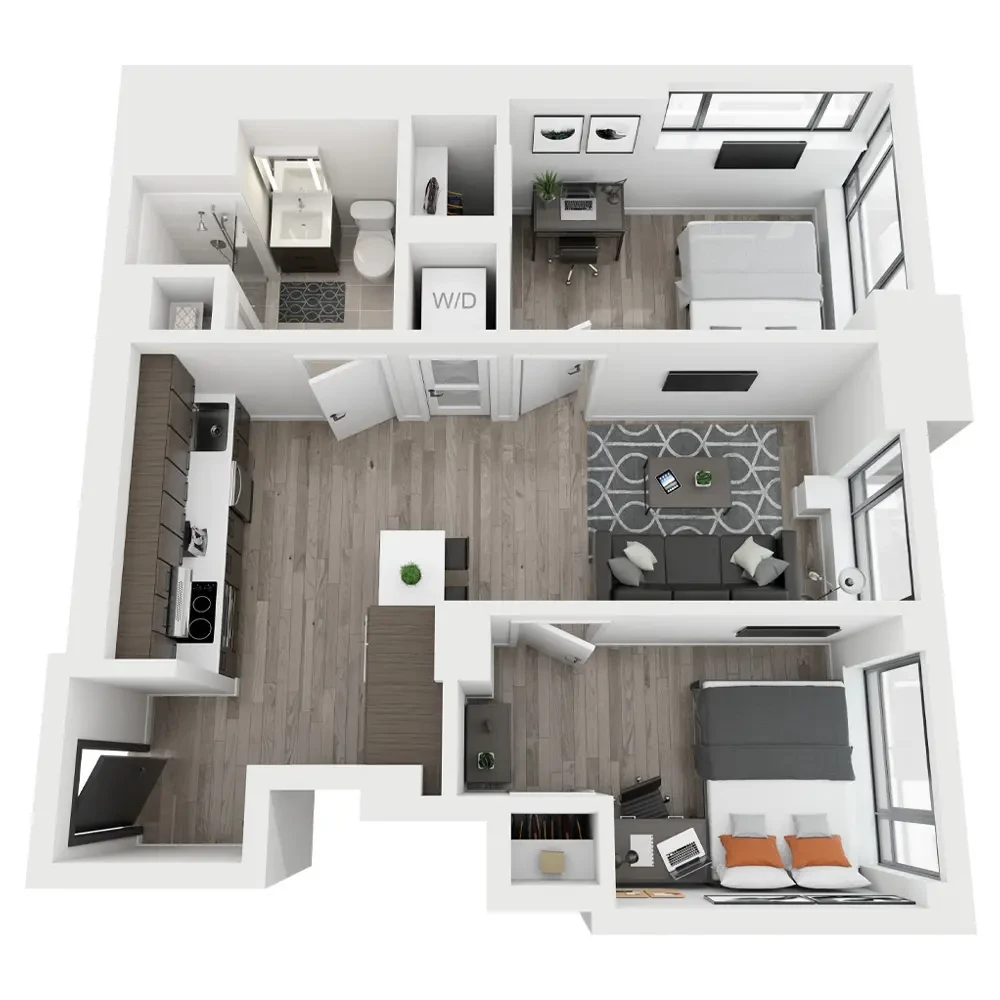 2 Bed 1 Bath Ground