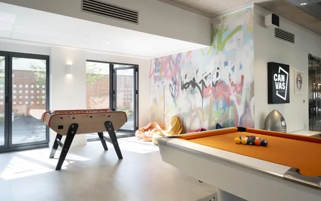 Canvas Clubhouse - ที่พักนักศึกษาในเอกซีเตอร์ - ห้องเกม