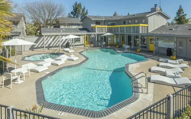 Luma Davis - Davis student accommodation - Swimming pool