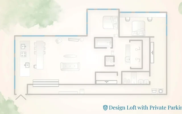 Design Loft with Private Parking 4