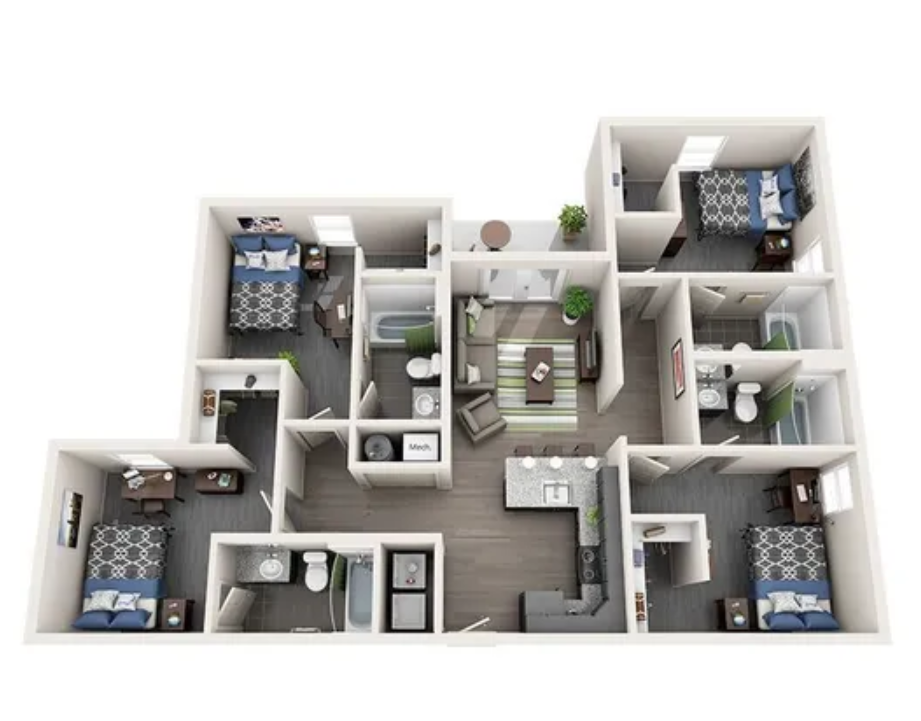 4 Bed 4 Bath The Cougar