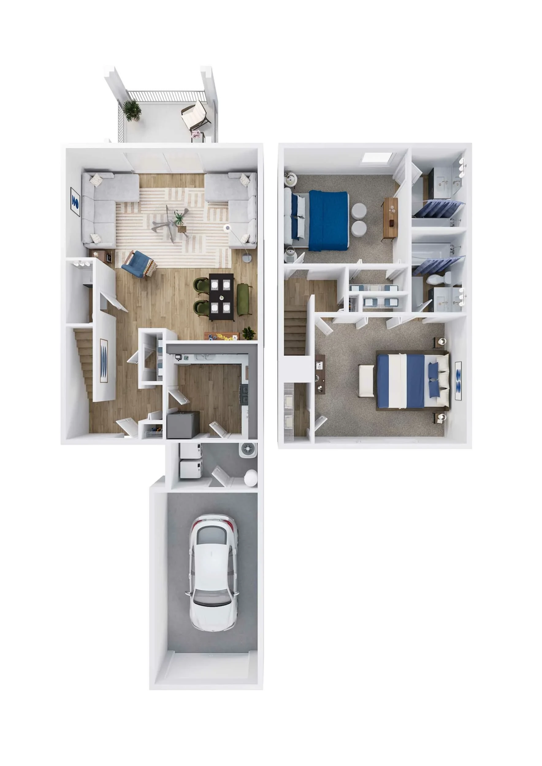 2 Beds 2.5 Baths 2X25AUP - Magnolia Renovated