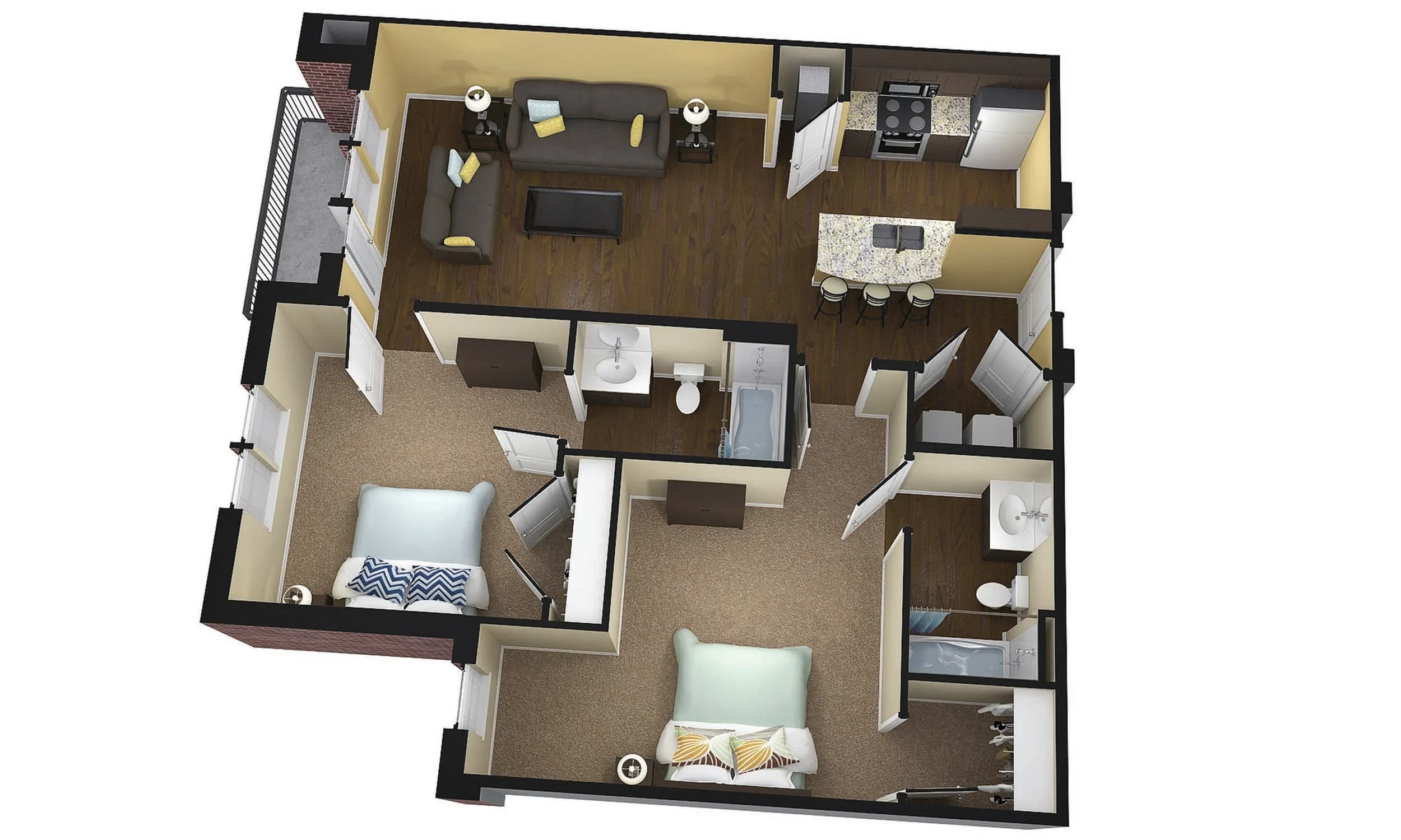 2 Bed 2 Bath Hazelton