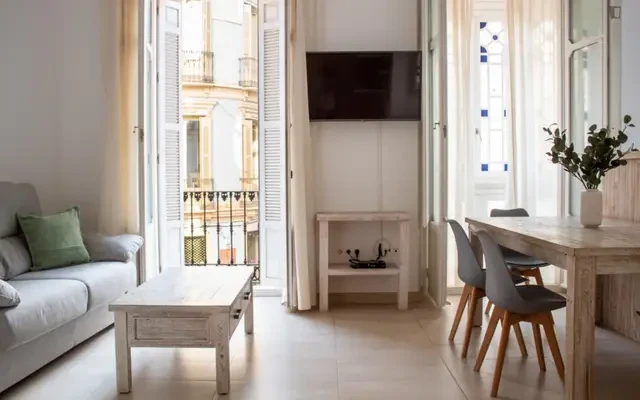Beautiful studio apartment with balcony and shared rooftop in central Malaga 4
