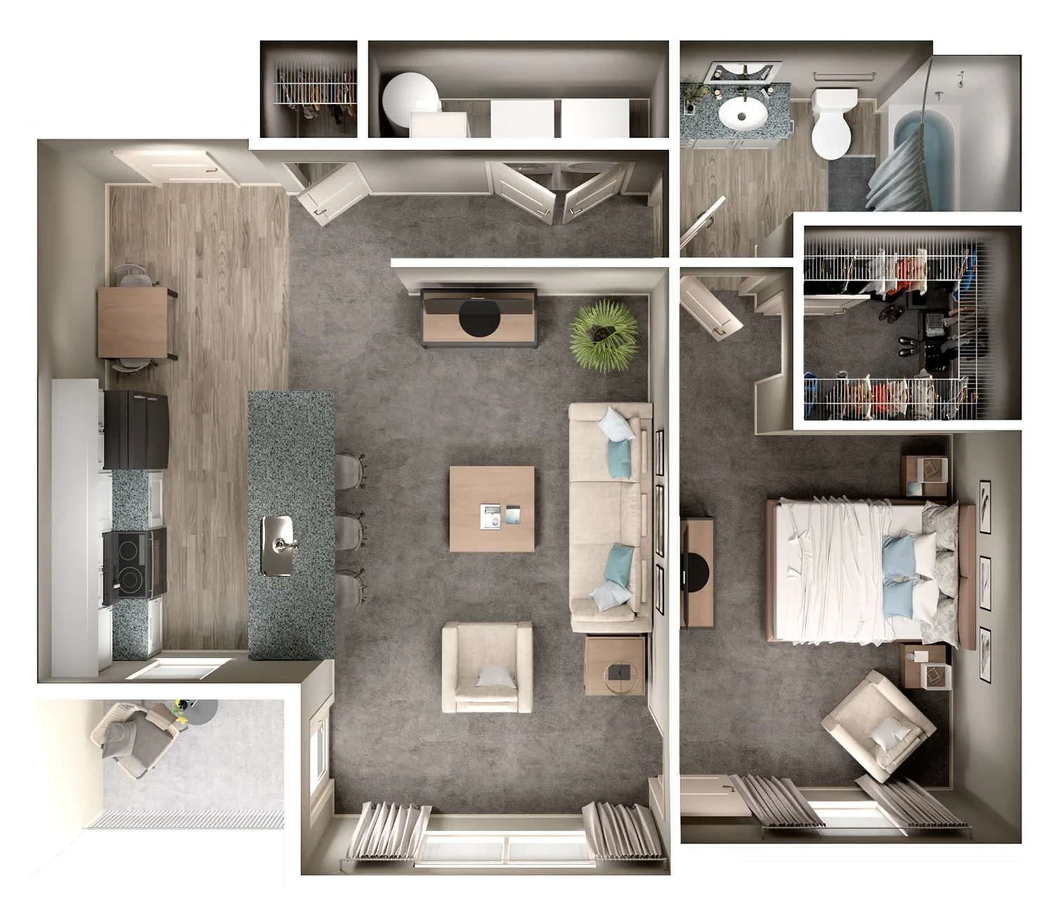 1 Bed 1 Bath Shumaker with Terrace