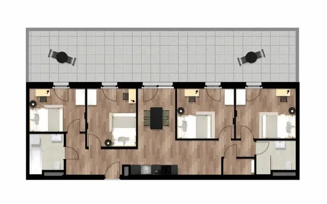 apartment near Waagner-Biro Straße - ที่พักนักศึกษาในกราซ