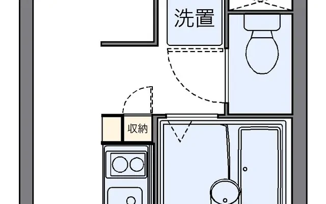 サントエール富士塚 - Chiryu student accommodation - 204号房间(带独立厨房)