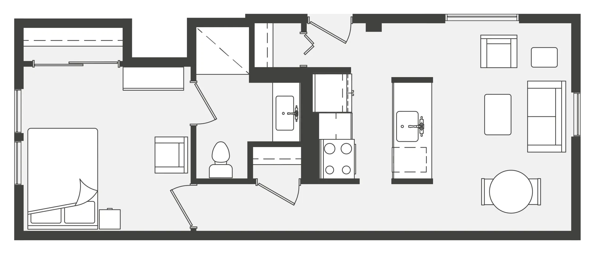 1 Bedroom, 1 Bath Historic Cottage