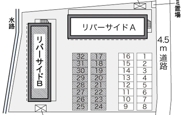 レオパレスリバーサイドＢ 2