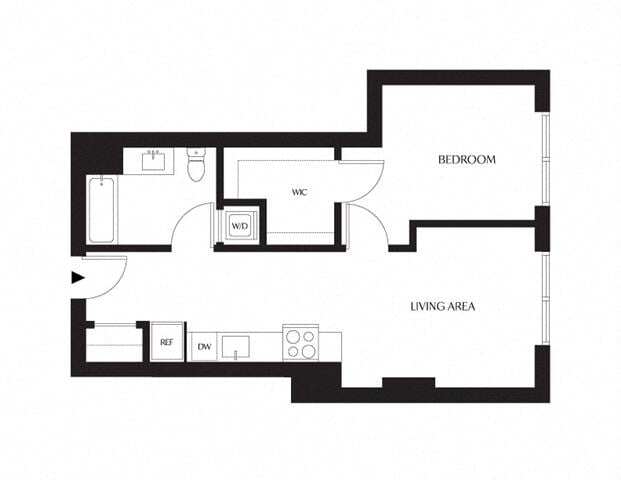 1 Bedroom 1E