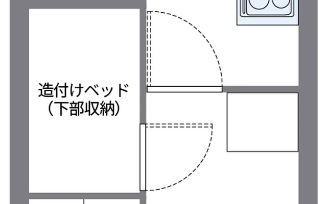 レオパレスあけぼの - ที่พักนักศึกษาในเมืองไบ - 301号房间(带独立厨房)