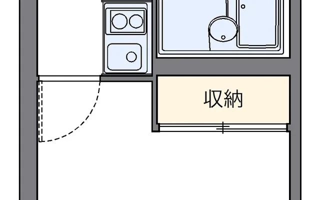レオパレスアザレア – Studentenunterkunft in Uraystadt – 105号房间(带独立厨房)