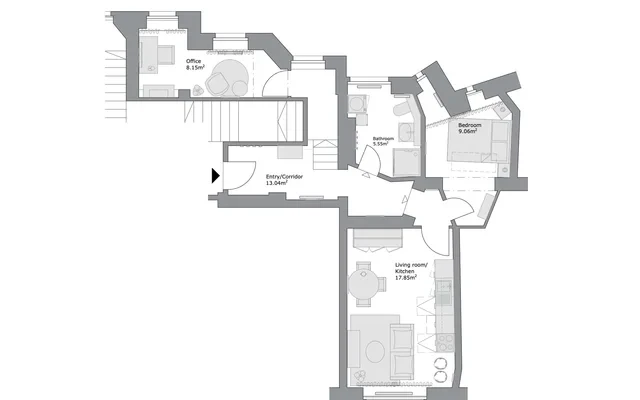 Berlin Rhein 3 - Private Two-room Apartment (1) 3