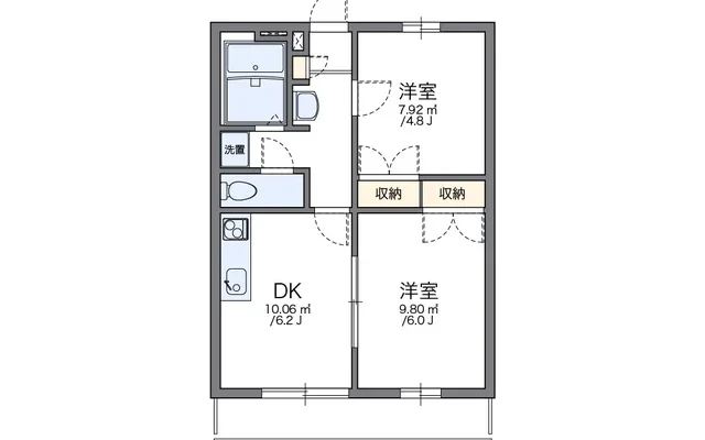 レオパレスハピネス - alojamiento para estudiantes en Ciudad de Ōita - 203号房间(带餐厅/独立厨房)