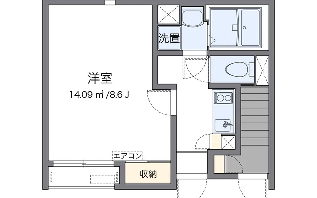 クレイノプランドール - Kurashiki student accommodation - 102号房间(带独立厨房)
