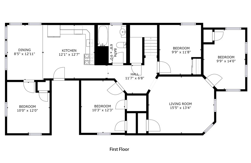 7 bed 2 bath-Apartment 2