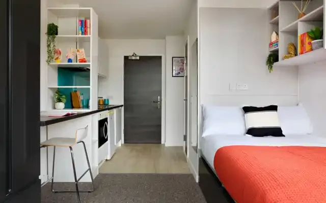 Clifton & Stewart House - résidence étudiante à Glasgow - Gold Studio - Single Occupancy