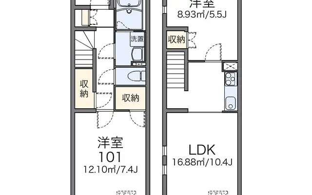 レオネクスト住吉Ｂ 3