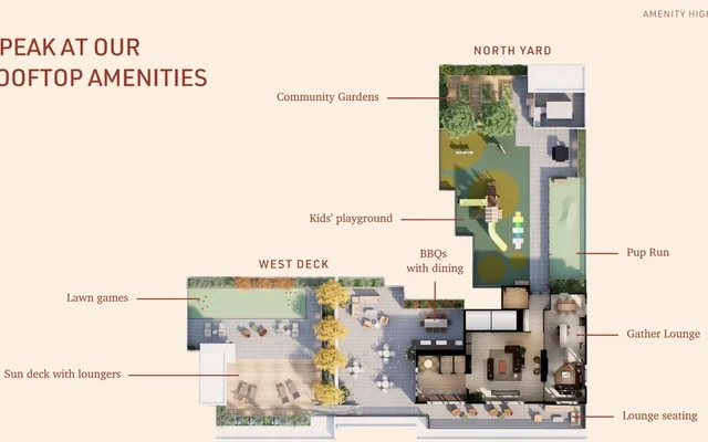 Westward Kerrisdale - Vancouver student accommodation - Courtyard