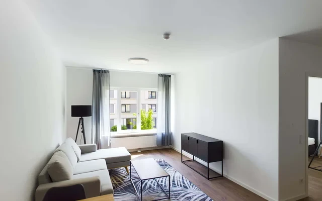 Fully equipped 2 room flat with fitness studio & concierge in Mitte 1