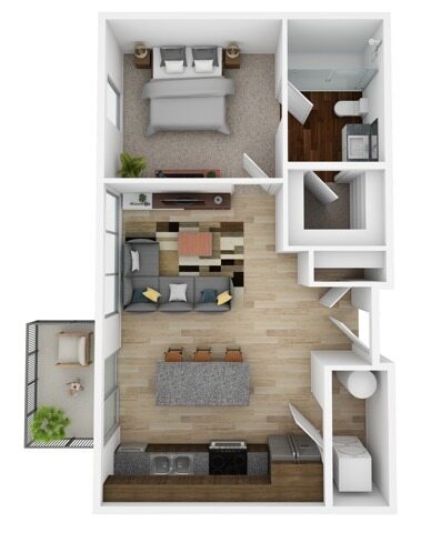 1 Bed 1 Bath Kline I