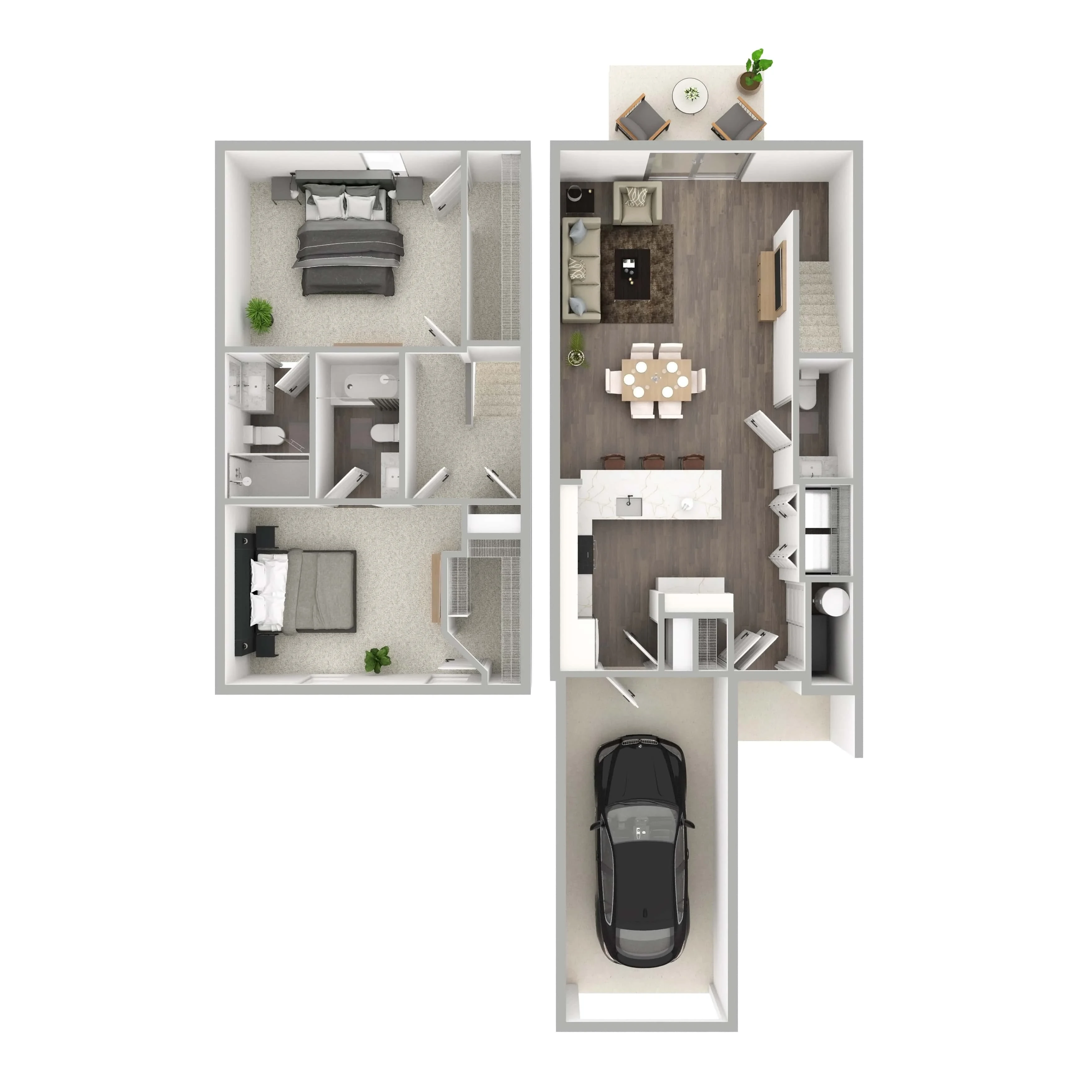 2 Bed 2 Bath Roosevelt Renovated