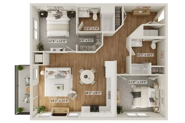 2 Bed 2 Bath Isles E