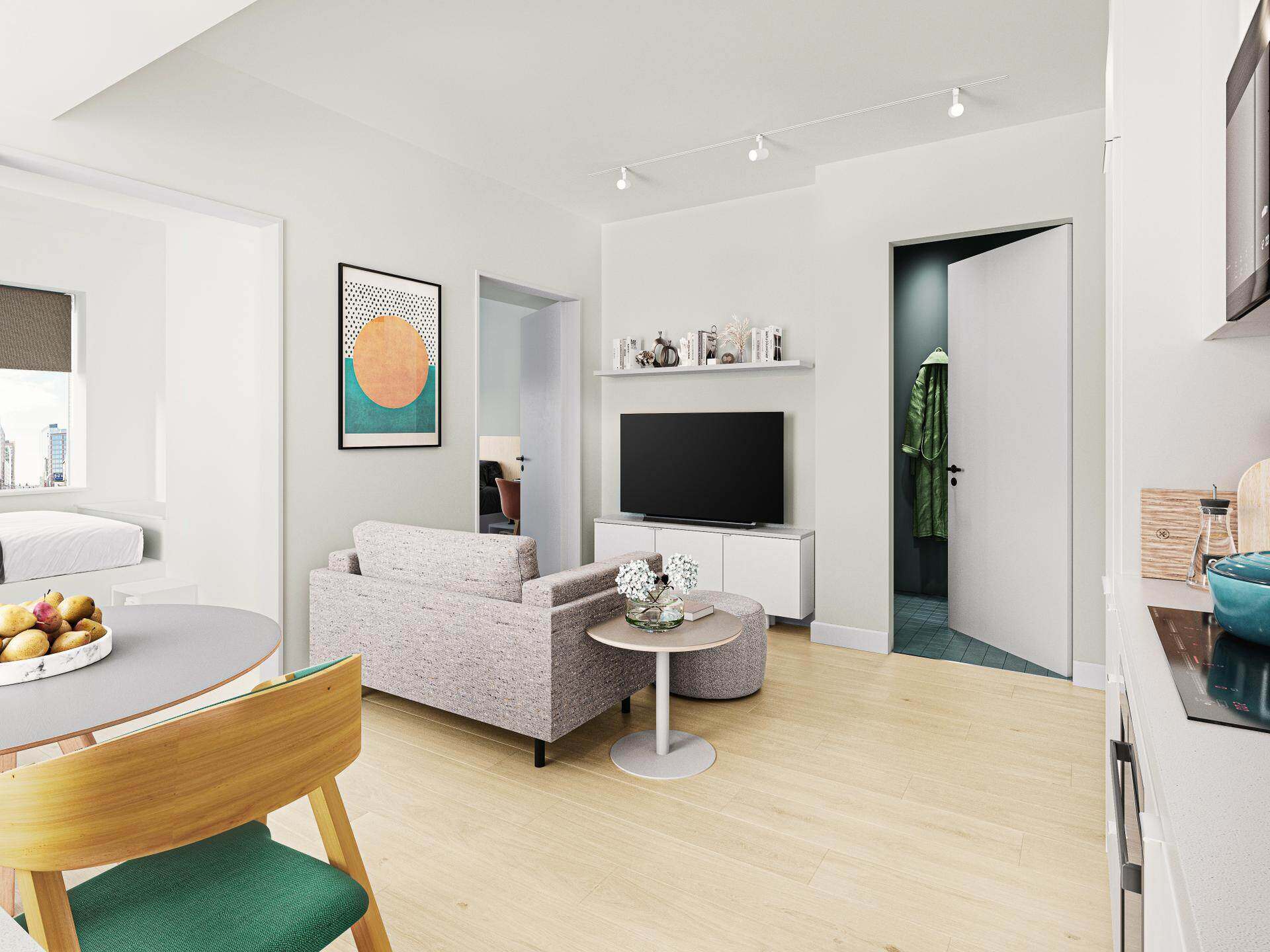2 Bedroom (2BB1M)