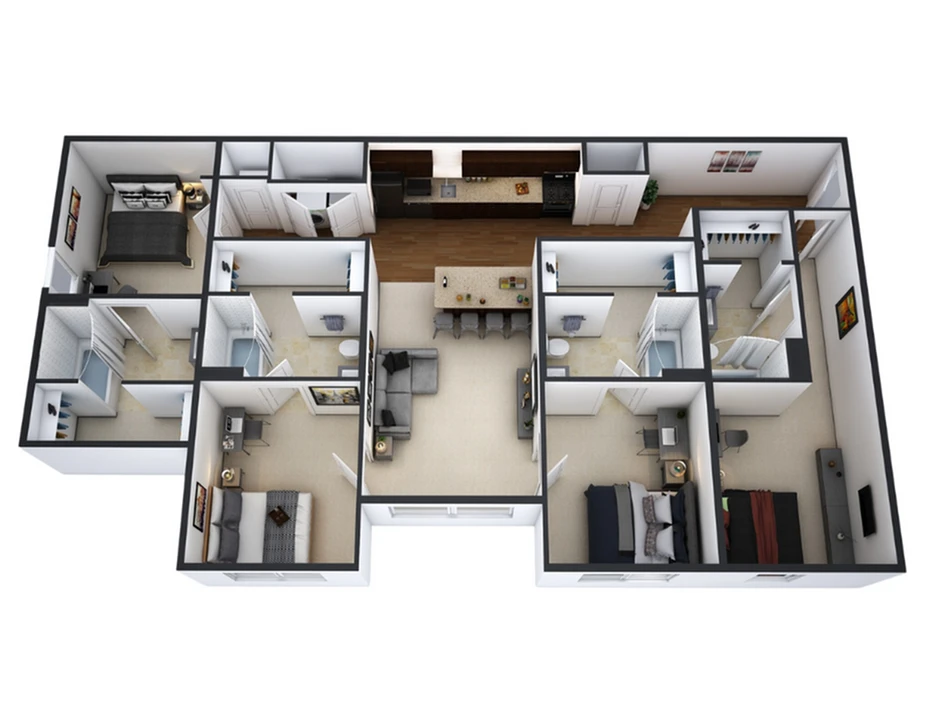 4 Bed 4 Bath-The Putnam 4x4