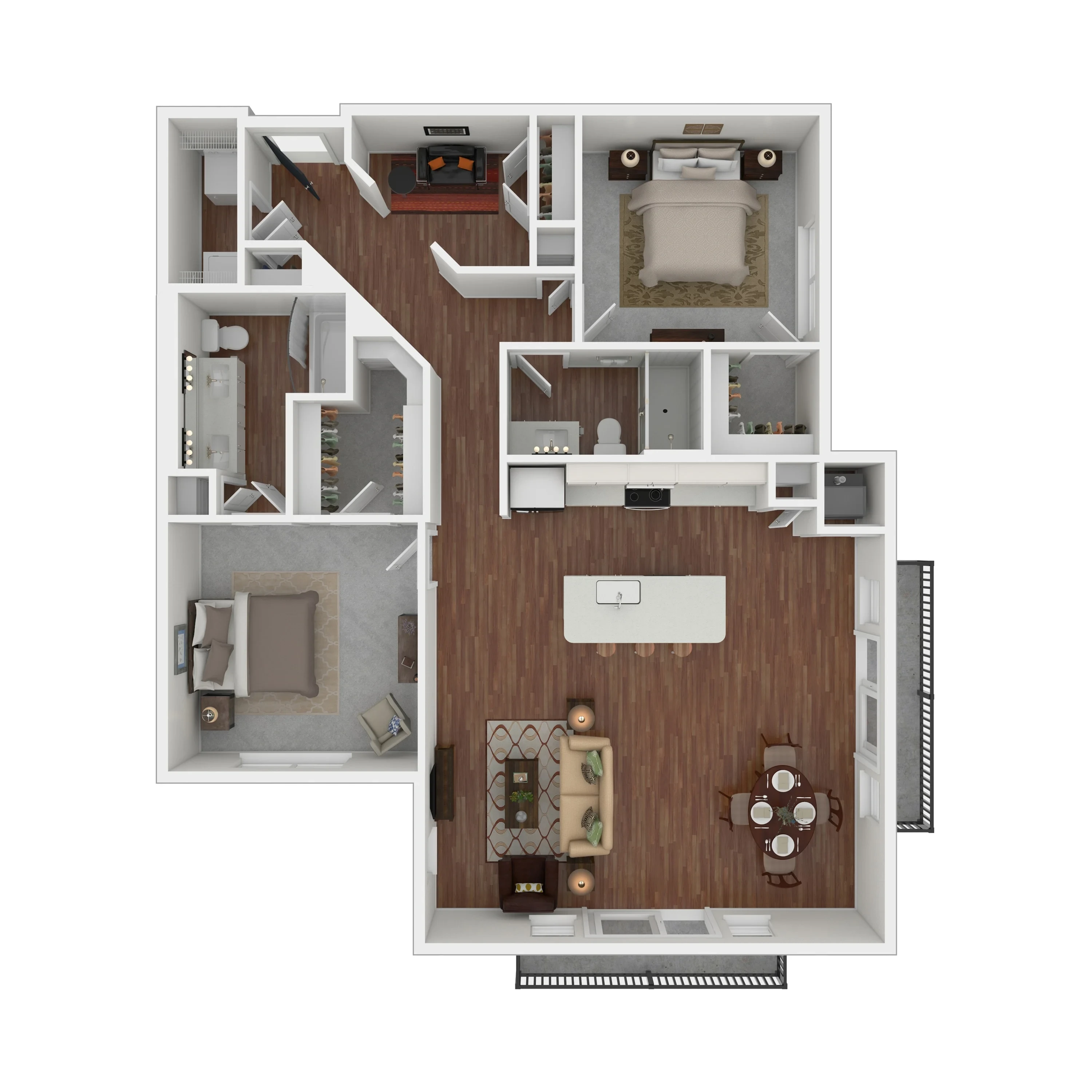 2 Bed 2 Bath Vivid with Den