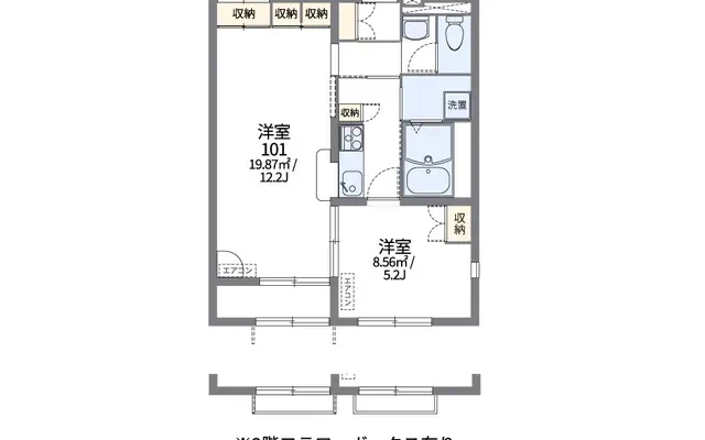 レオパレス勝浦川 4
