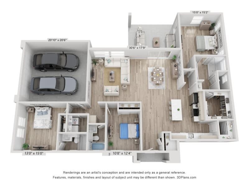 3 Bed 3 Bath The Madrid