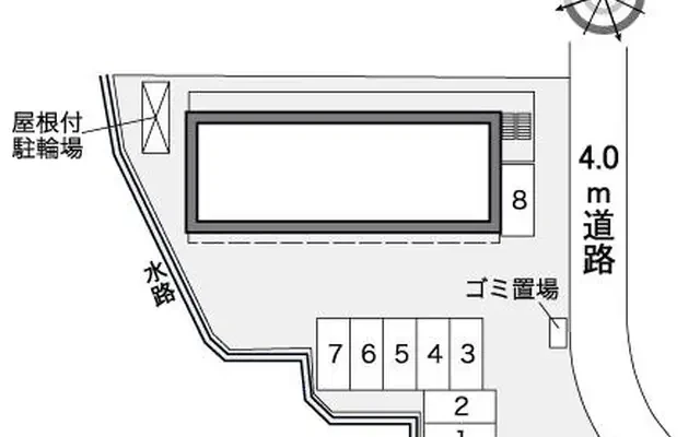 レオパレスリバーサイド　Ｋ 2