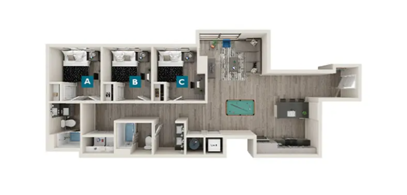 3 BED 2 BATH-CAMDEN Private Bathroom