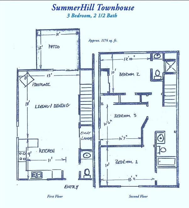 3 BEDROOM, 2.5 BATHROOM
