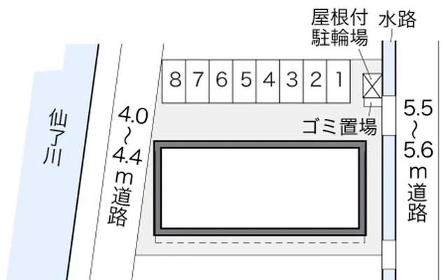 レオパレスクレール若宮Ⅱ 2